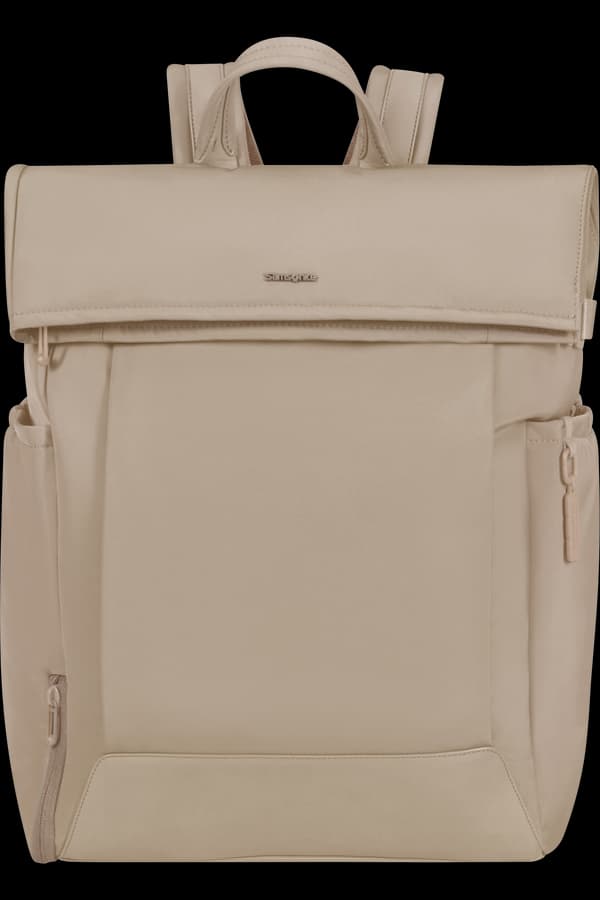 Samsonite Essentis Rolltop-Rucksack 15,6 Zoll in Beige