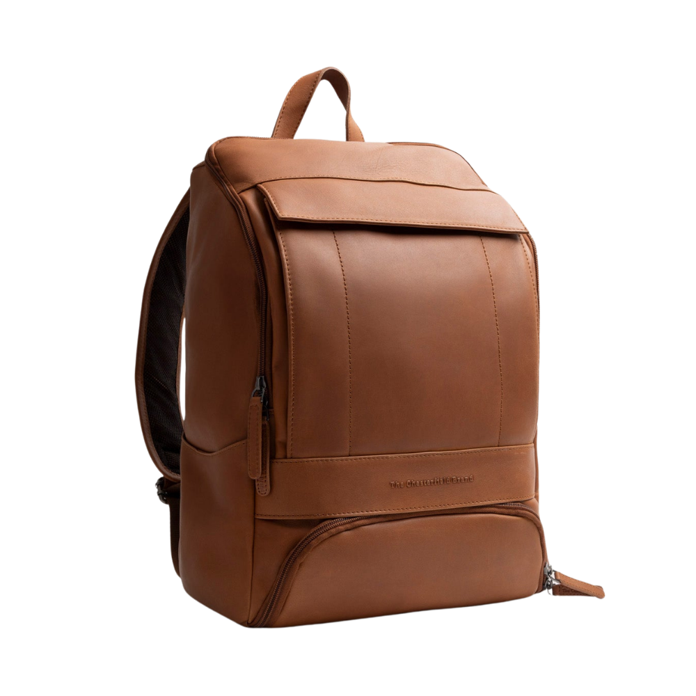 Chesterfield Rich laptop backpack in cognac